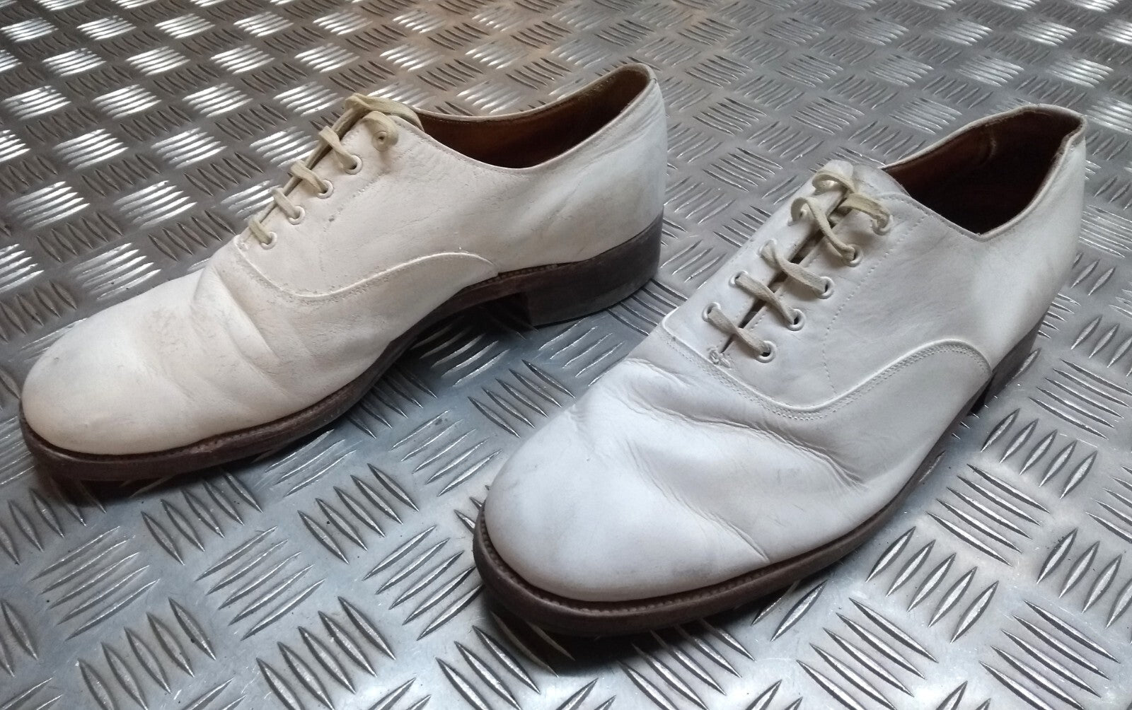 Naval White Shoe British Navy Tropical Officers Dress Uniform By Sanders UK 8