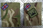 British MTP Blanking Patches with Genuine 160th Wales Brigade TRF Patch