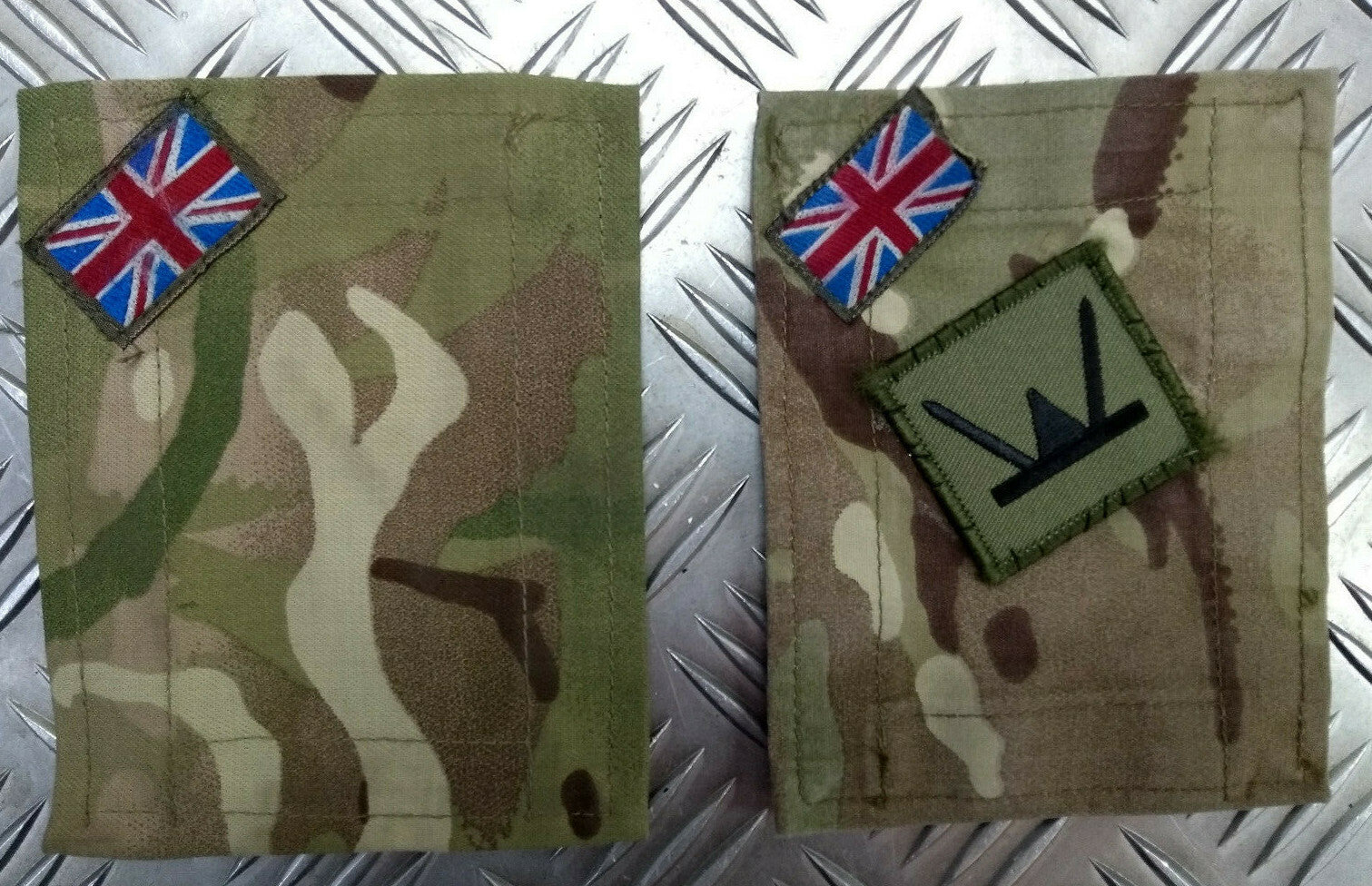 British MTP Blanking Patches with Genuine 160th Wales Brigade TRF Patch