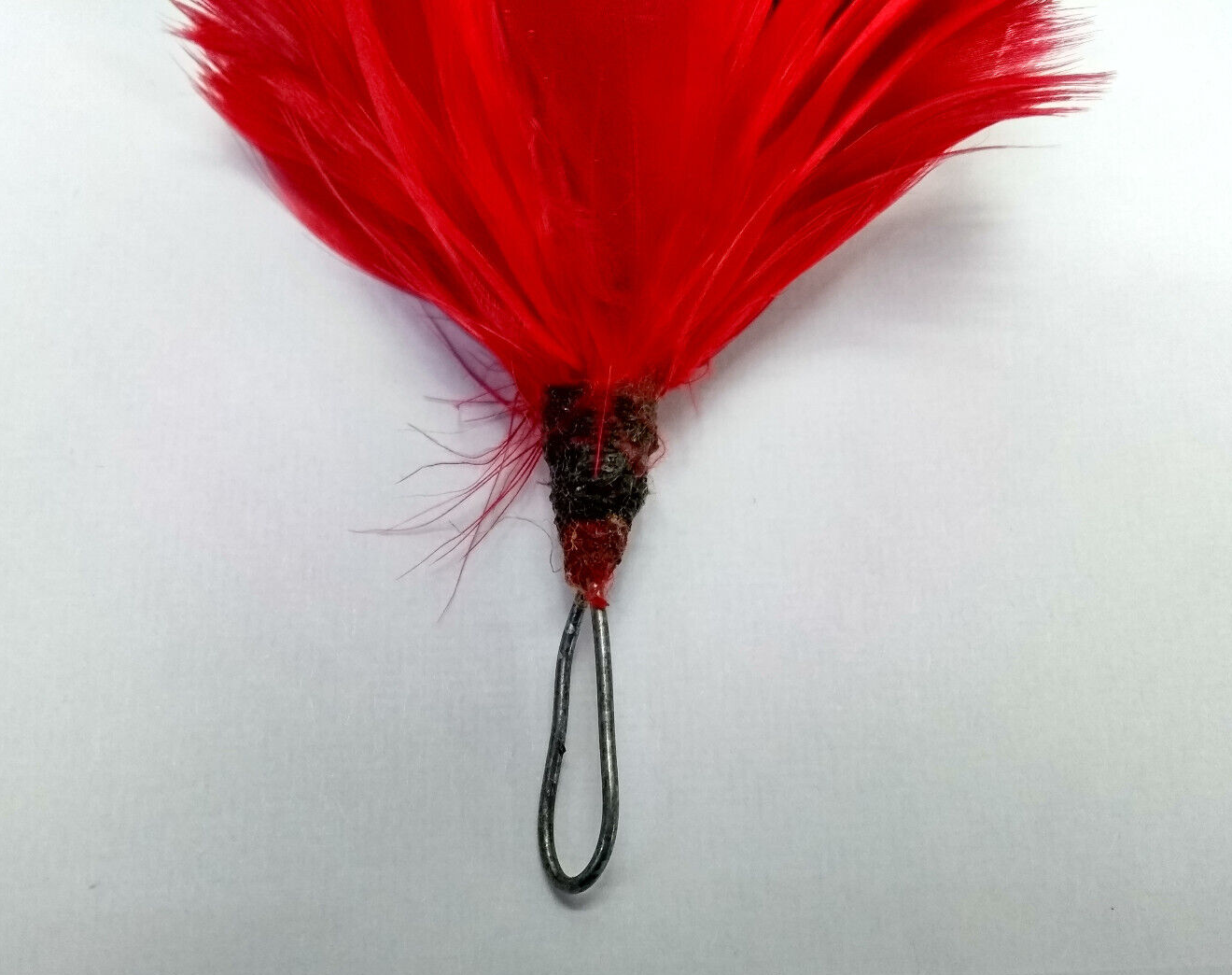 Orange Black & Red Hackle Plume Feathers