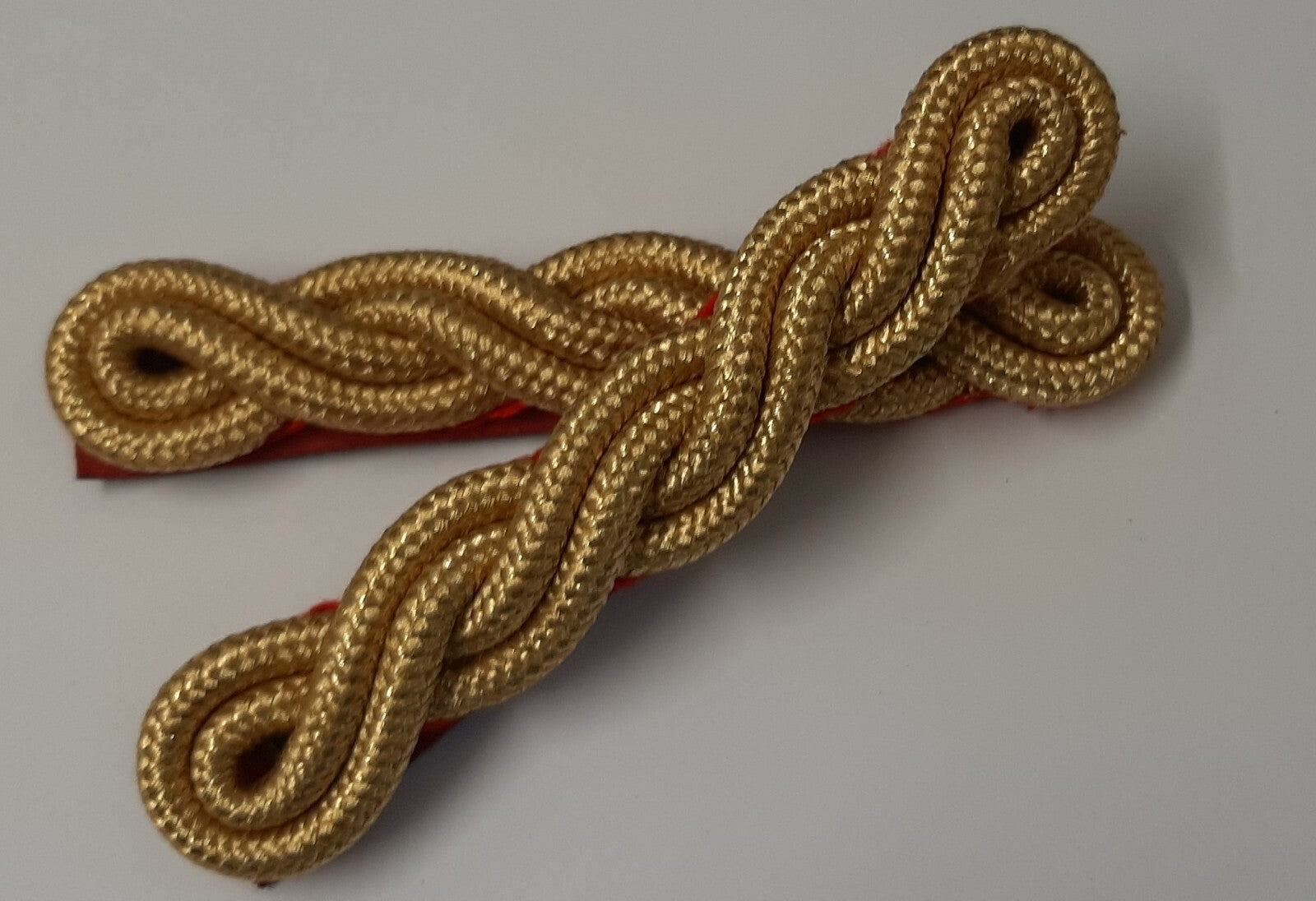British Made Army Issue no Rank Ceremonial Gold Wire Cords Shoulder