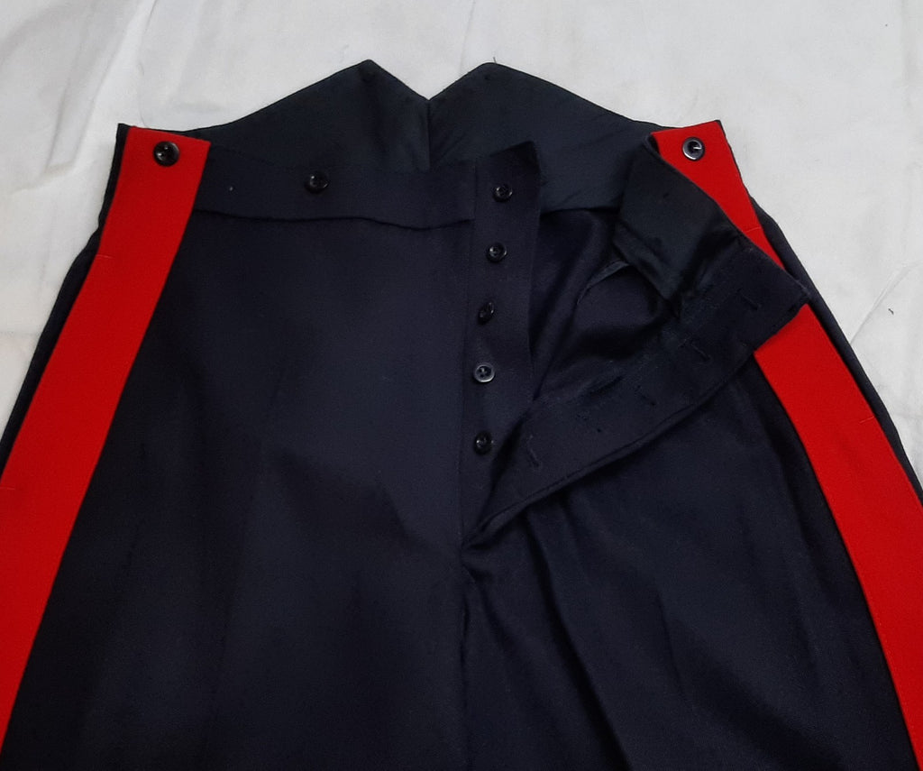 No1 Army Trousers British All Ranks Blues Red Stripe Dress Uniform W37" L32"