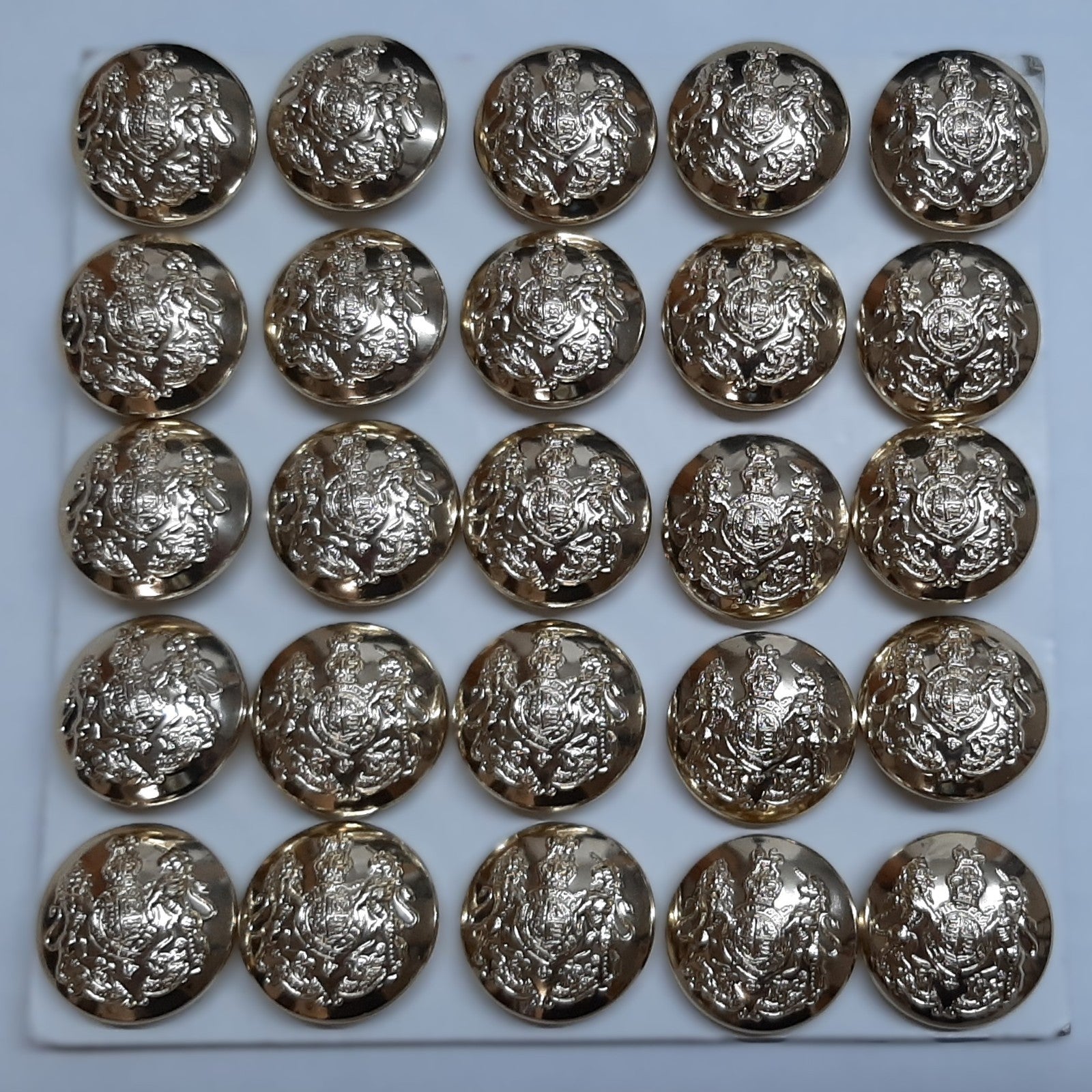 British Army The Royal Coat of Arms General Service Buttons 40L x 25 - NEW