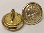 The Royal Welch Fusiliers RWF Insignia Gilt Buttons 22L British Army x2