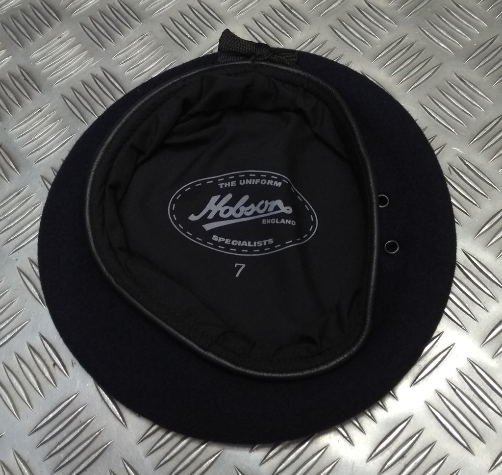 Navy Blue Beret Wool Genuine Hobson London Manufactures Sample 7 56cm