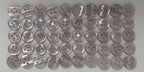 100 Vintage Buttons 4 Hole For Dress Shirts Pearlesque Cool Blue 9.9mm NOS