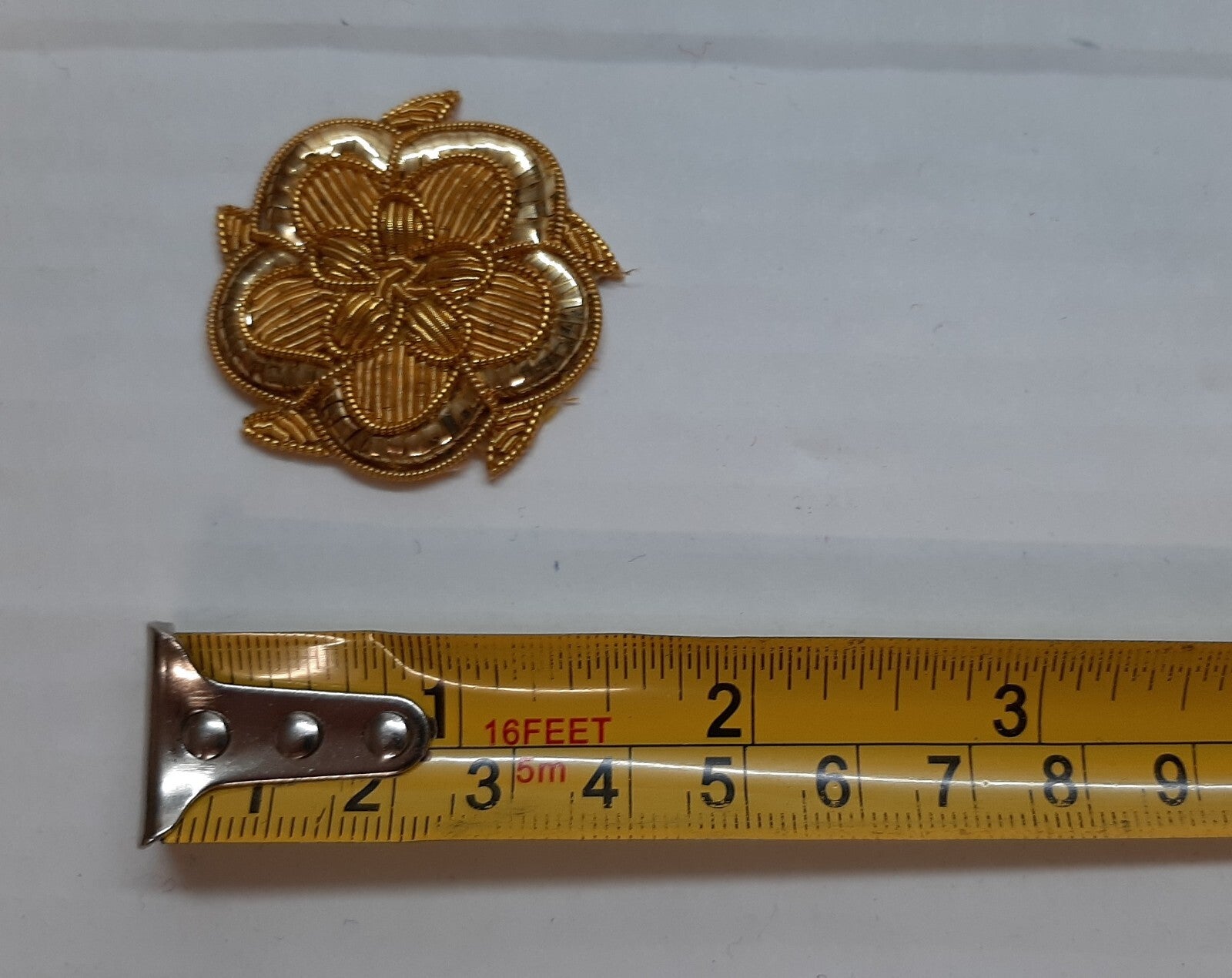 Lord-Lieutenant Roses For Shoulder Boards / Cords Hand Embroidered Badges 1Pr