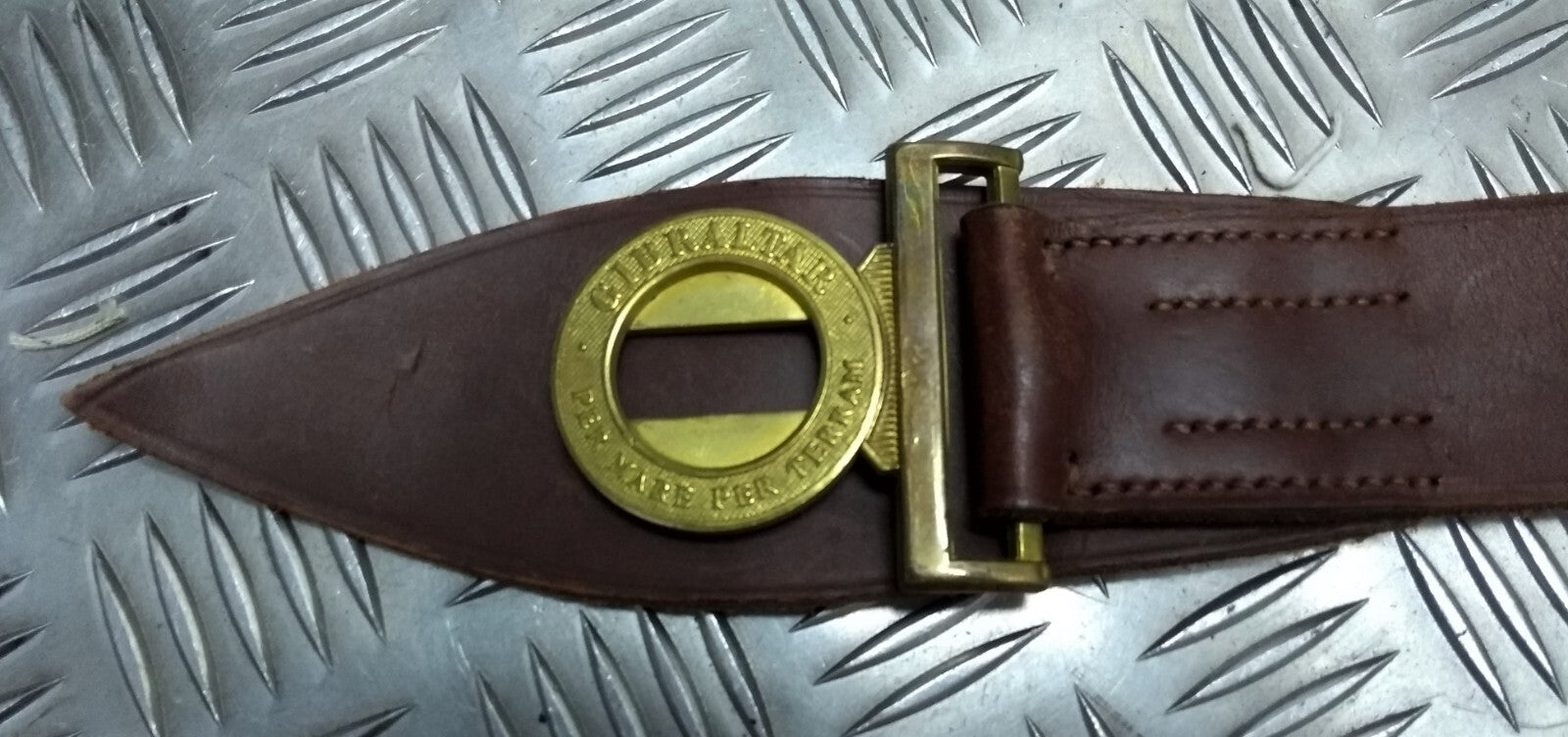 Vintage RM Brown Belt Unpolished No2 British Navy