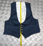 RAF Royal Air Force Vintage Mess Dress Waistcoat Airforce Blue Grey Colour by Moss Bros