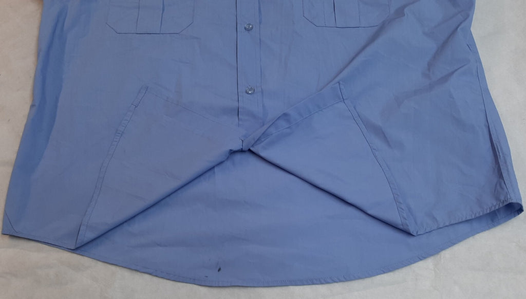 RAF Royal Air Force Airforce Blue Shirt Long Sleeve Kempton Manufactures Pre Production Sample 17.5"