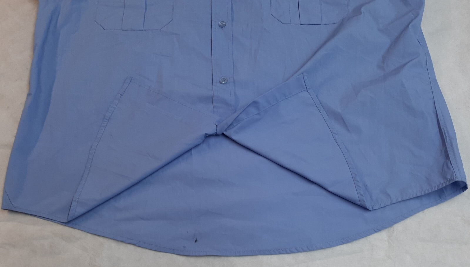 RAF Royal Air Force Airforce Blue Shirt Long Sleeve Kempton Manufactures Pre Production Sample 17.5"