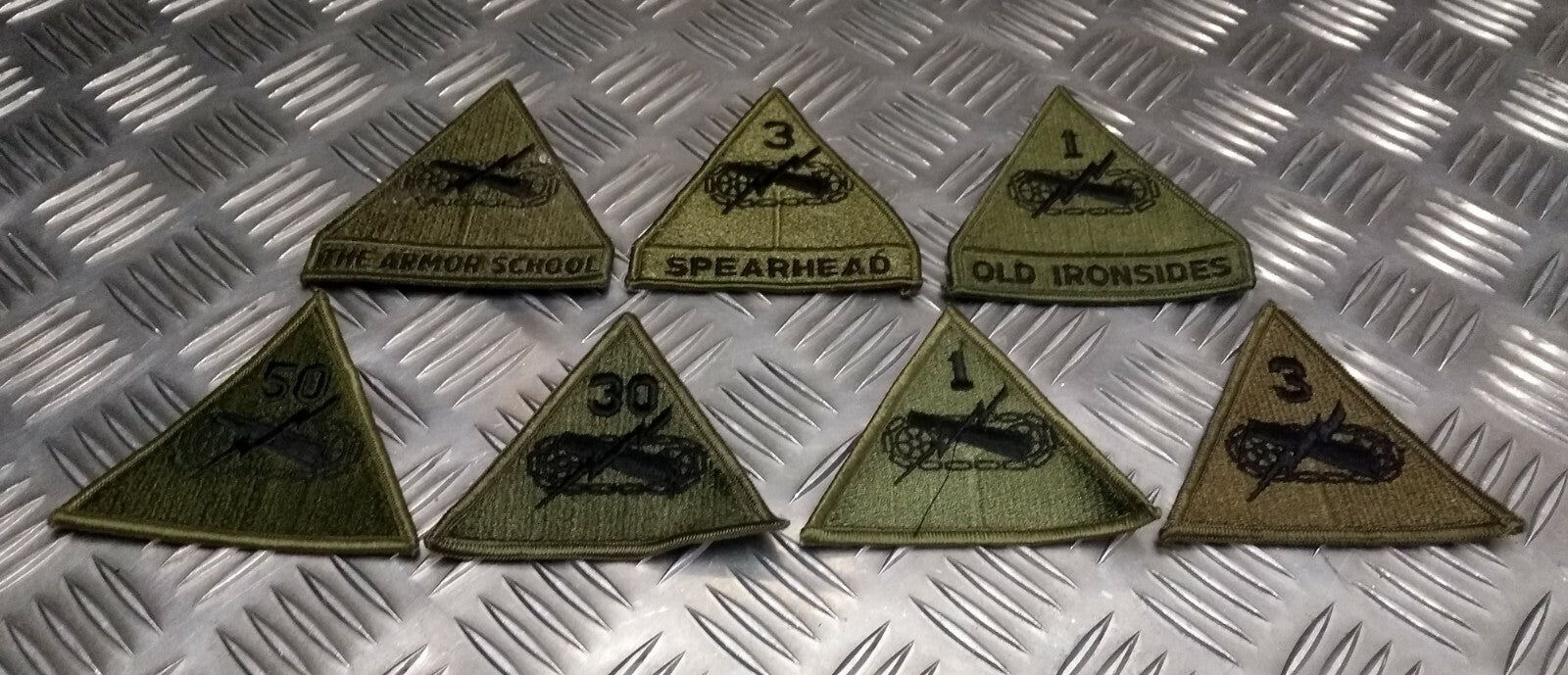 Vintage US Issue Armoured Division Patch Spearhead Ironsides