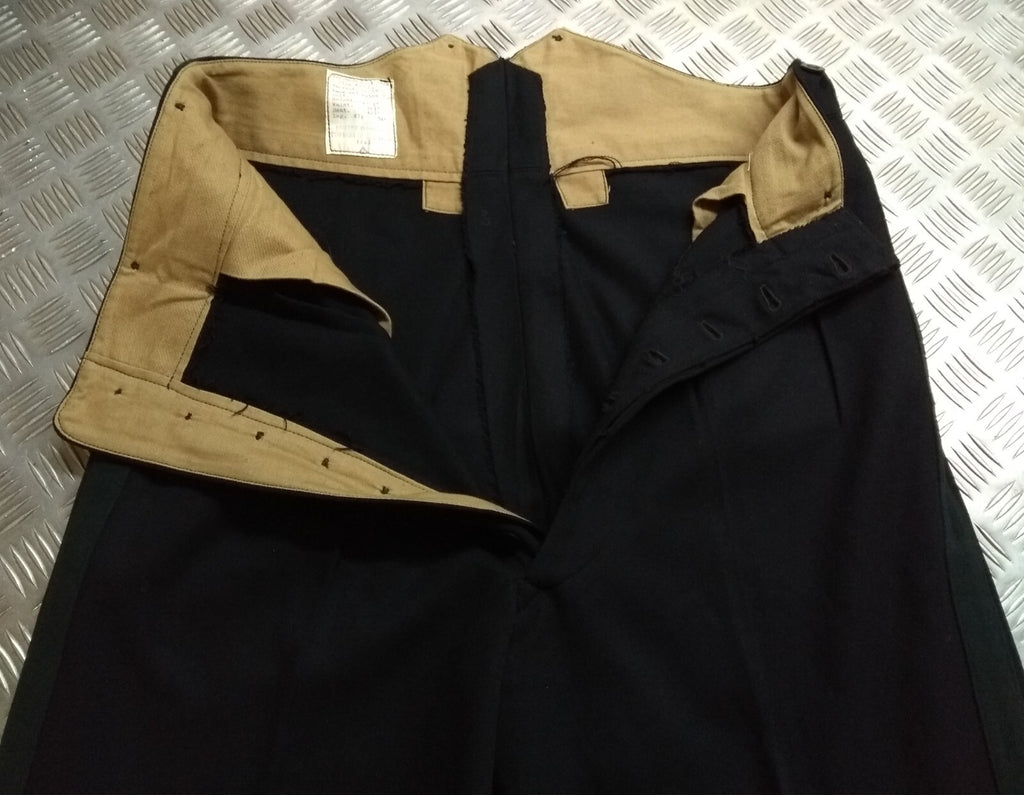 Vintage No1 Trousers British Army With Infantry / Rifles Green Stripes 1963 Pat
