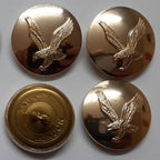 AAC Large Buttons British Army Air Corps Insignia 40L Gold No1/2 Dress X4