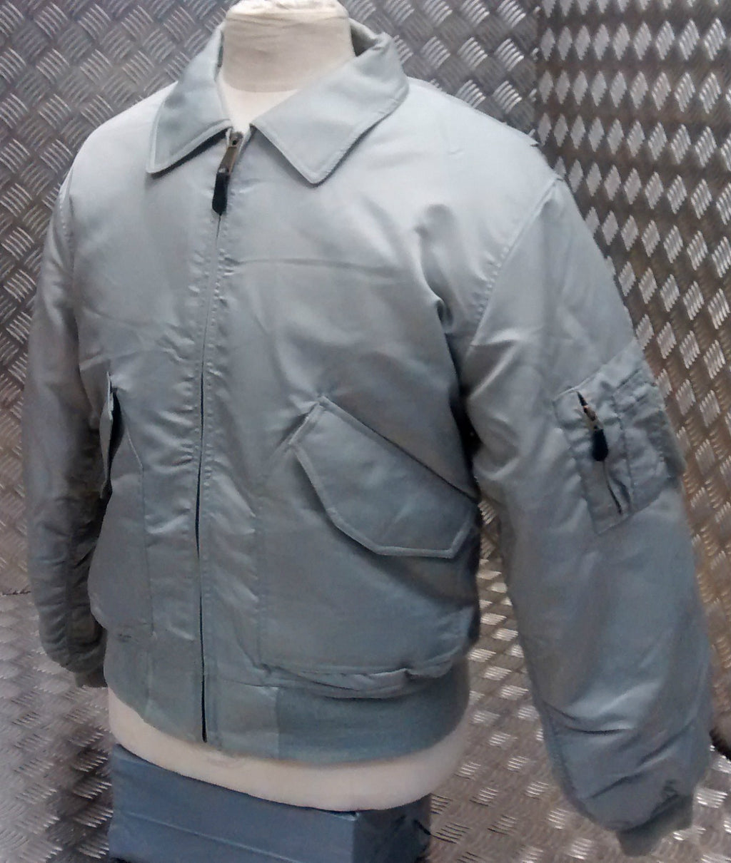 MA2 CWU US Military Style Bomber Jacket Silver/Grey - NEW