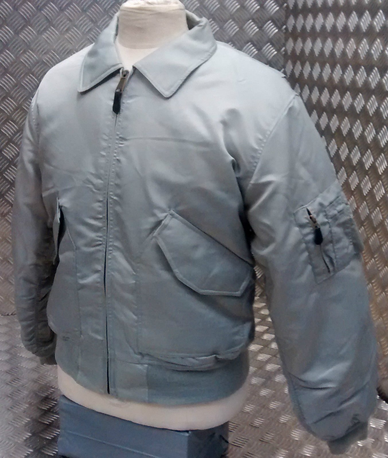 MA2 CWU US Military Style Bomber Jacket Silver/Grey - NEW