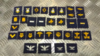 US NAVY NAVAL / Coastguard Style Collar Device Patches Asst Insignia USN - NEW