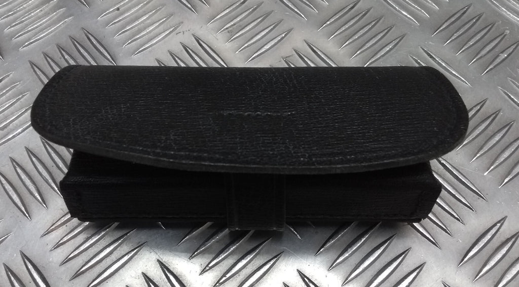 Cross Belt Pouch Subdued Grain Leather Black & Bands Issue No Fixings