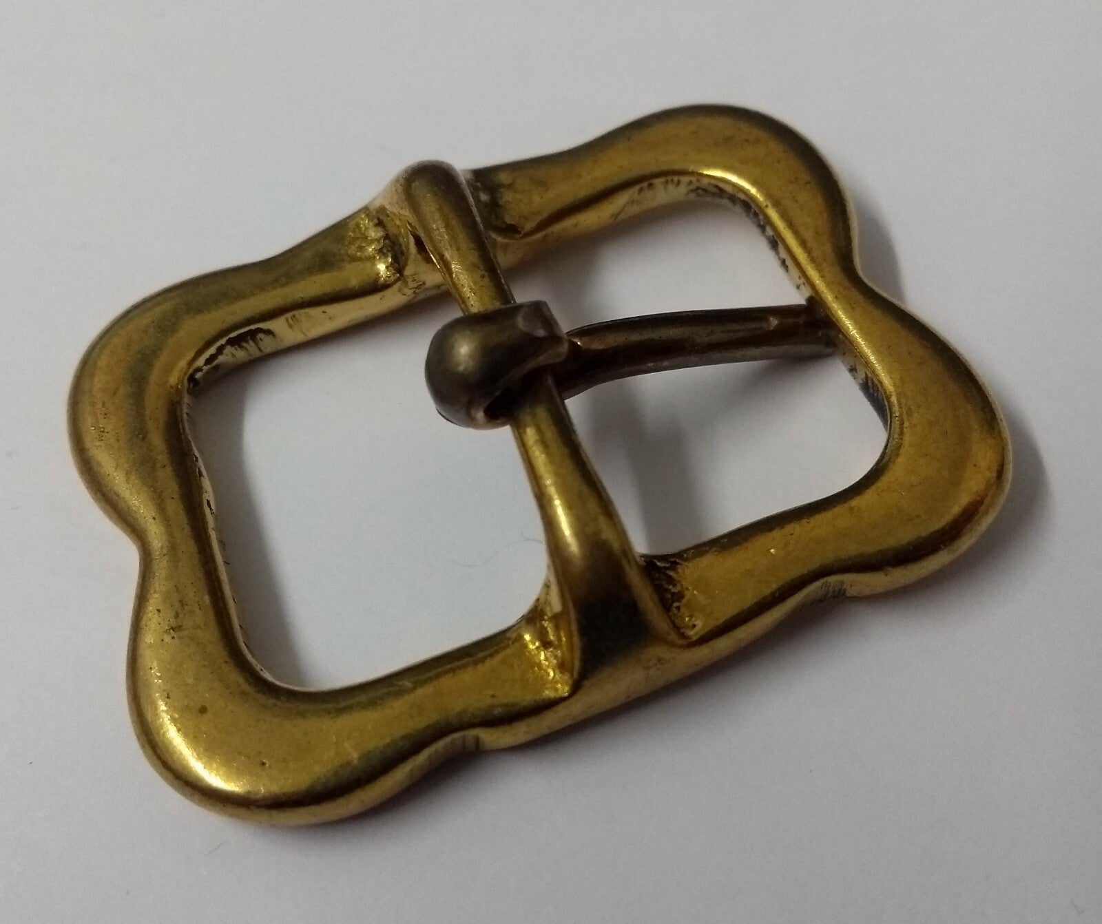 Genuine British Army Horse Guards & H Cav Brass 7/8" Bridle Crown Buckle STD100