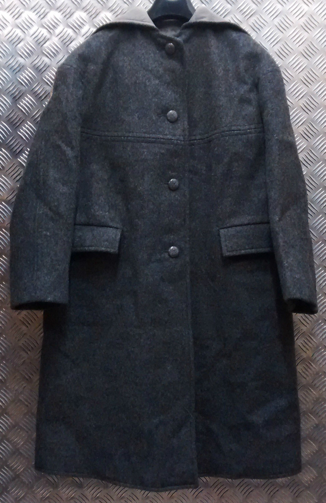 Vintage 1960's Ladies Wool Grey Duffle Coat Greatcoat