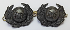 RM Collar Dogs Royal Marines No5 Globe Badges
