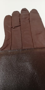 Vintage Canadian Pilot/Aircrew Brown Leather Glove Left Hand only Size Medium