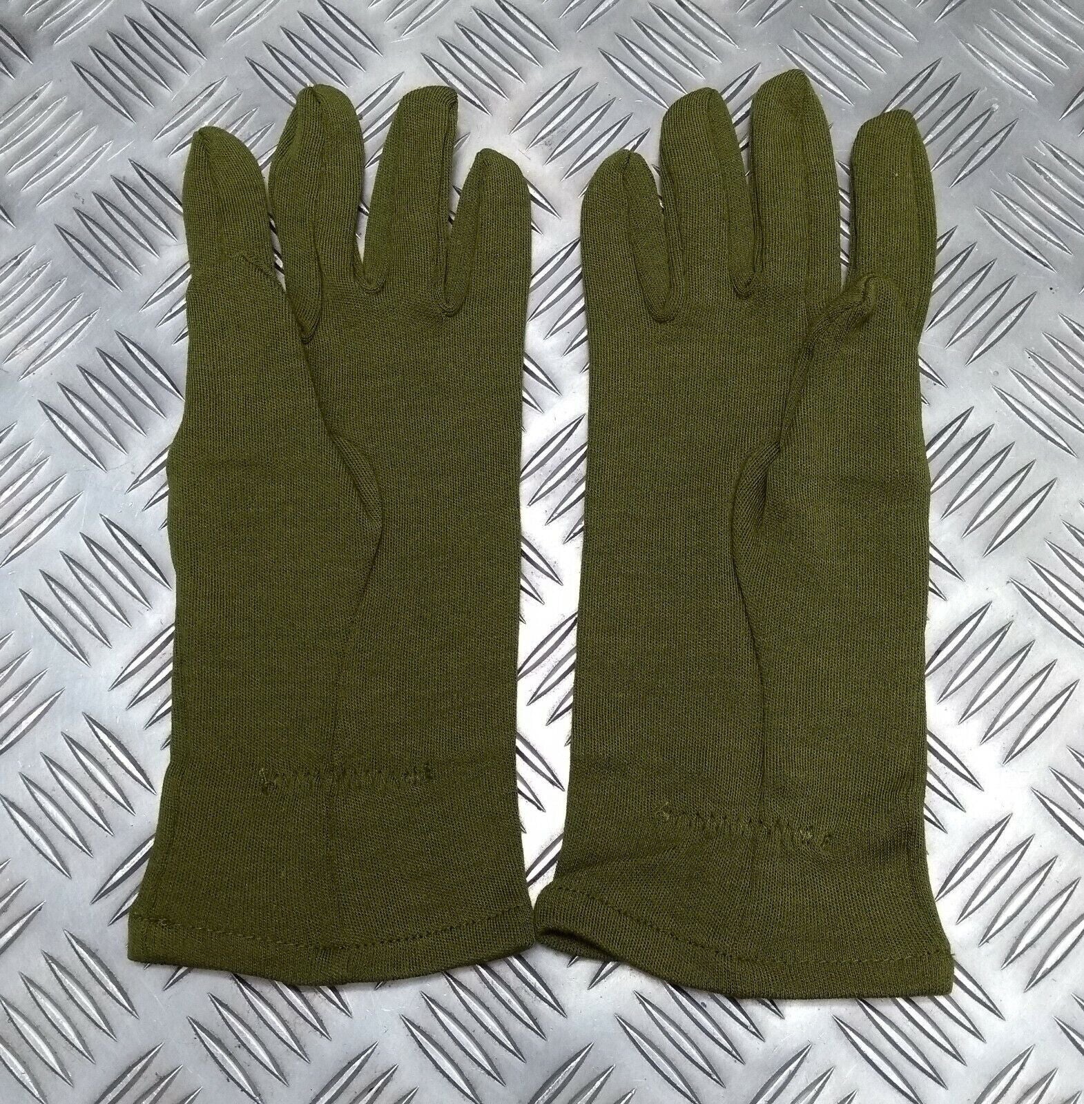 AFV Crewmans Gloves Olive Green FR Fire Resistant Treated Fabric Size XLarge