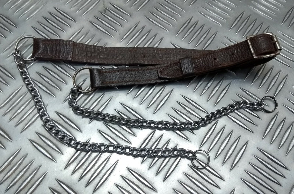 Vintage Sporran Strap Leather With Chains World War Two Pattern Unissued NOS L