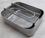 Army Mess Tins Field Cooking Pans British Old Pattern Small and Large