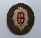 Guards Garter Star Vintage British Army Khaki / Green No2 Insignia Patch