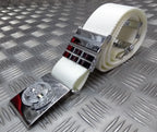 Abu Dhabi Belt White Nylon With Insignia Buckle For Ceremonial & Parade Duties