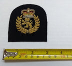 Naval Mess Badge RN Chief OFC Hand Embroidered Wire Arm Patch