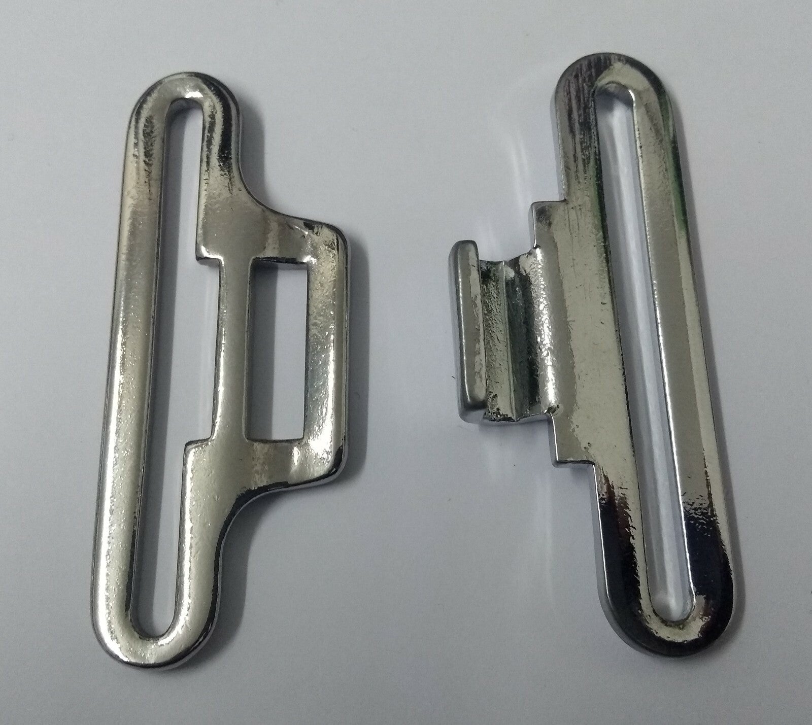 Genuine British Chrome Pistol Belt Silver Belt QRF Buckle Set MFP02A