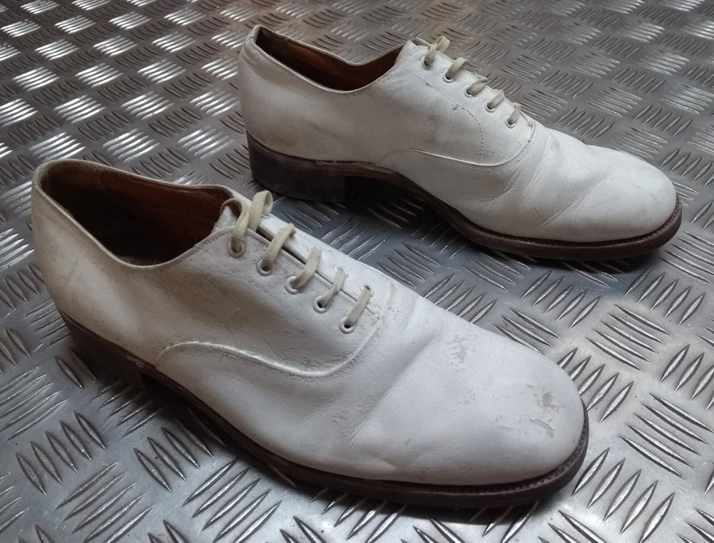 Naval White Shoe British Navy Tropical Officers Dress Uniform By Sanders UK 8