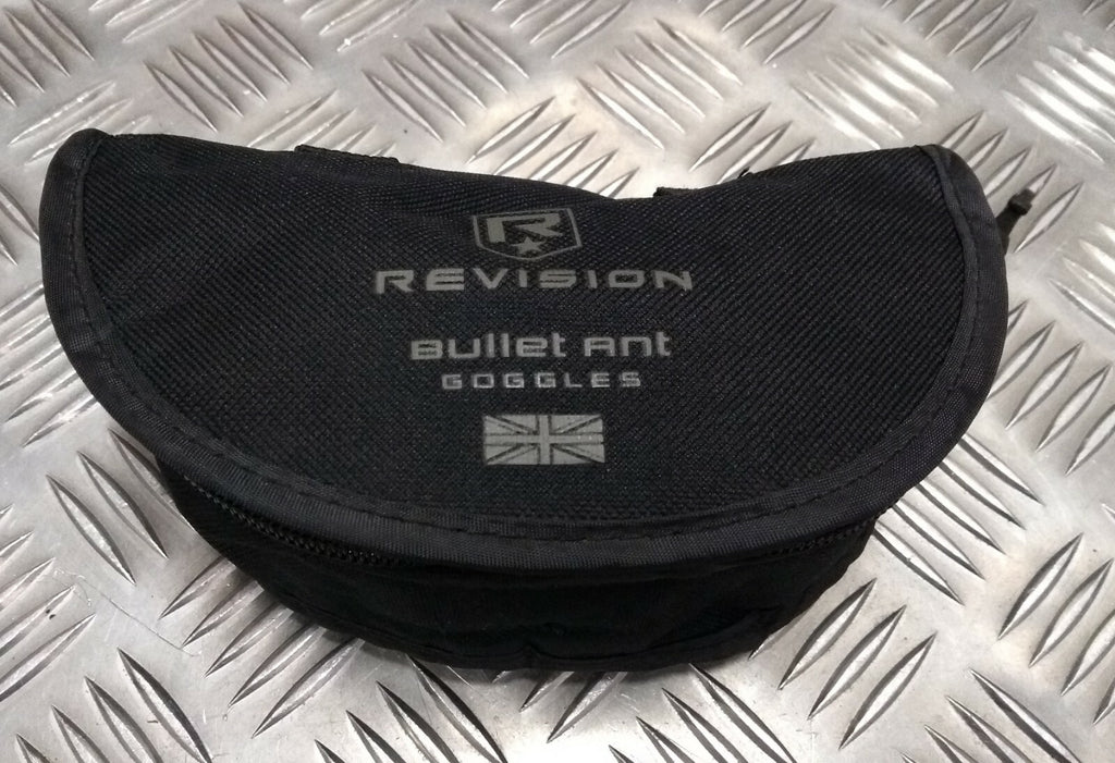 Genuine Army Issue Revision Bullet Ant Ballistic Protective Goggles Soft Case