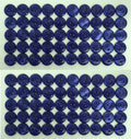 100 Vintage Buttons 2 Hole Shirt / Shank Anchors Pearlesque Mid Blue 11.4mm NOS