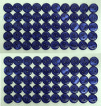 100 Vintage Buttons 2 Hole Shirt / Shank Anchors Pearlesque Mid Blue 11.4mm NOS