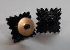 Rank Stars Pips British Army Black Subdued Officer Insignia Tria Juncta In Uno