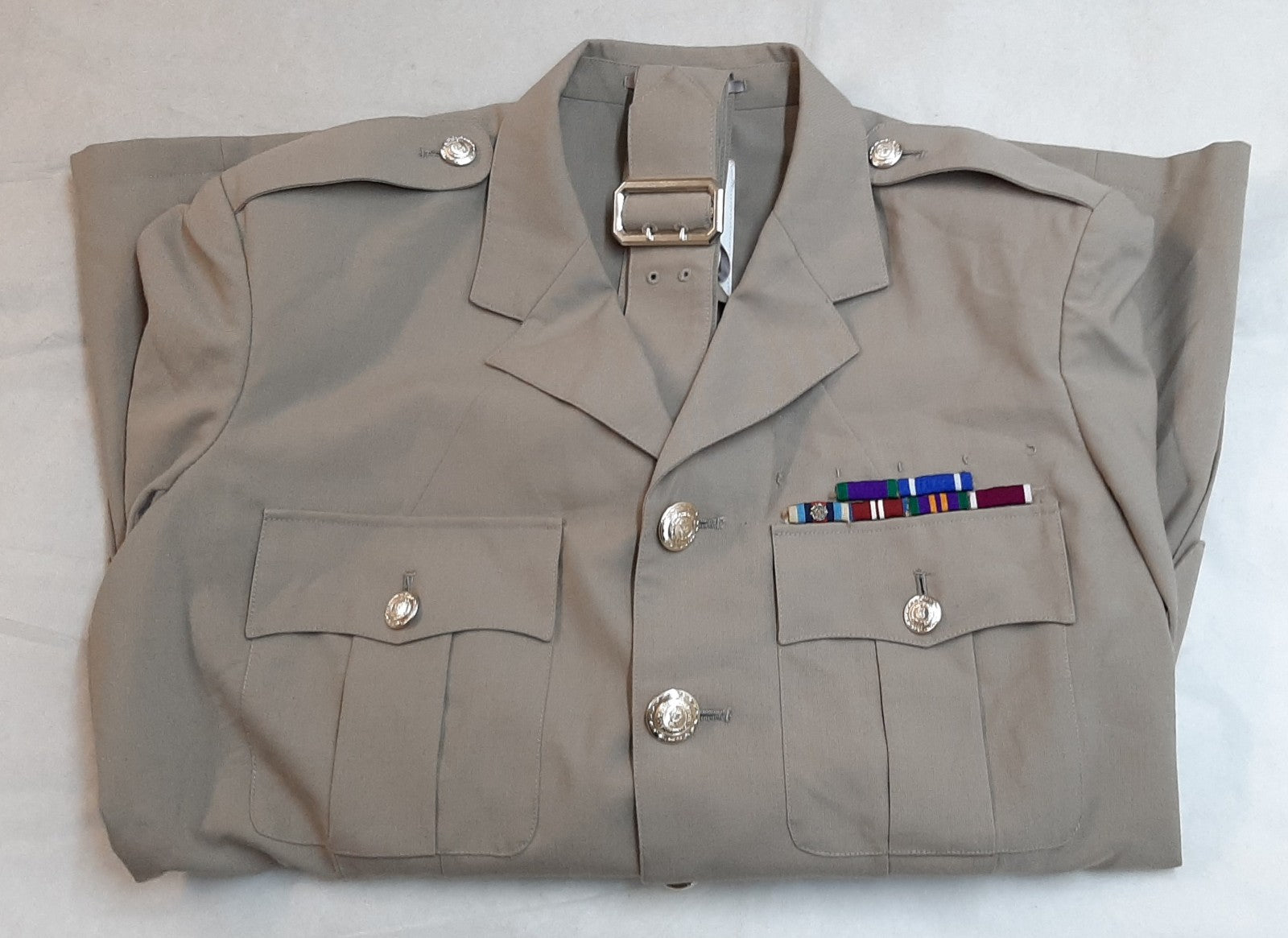 British Army No4 Jacket with RLC Buttons & Matching Cloth Belt