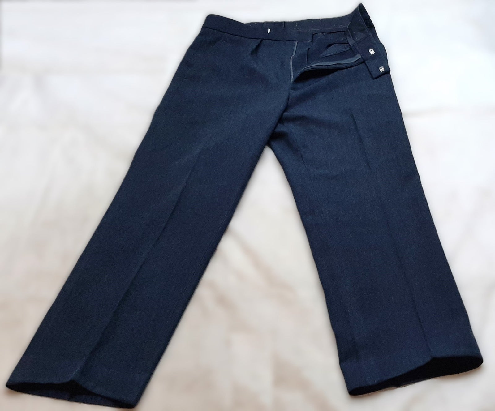 RAF Trousers Mens Blue - Grey Old Pattern British Dress Waist 34"