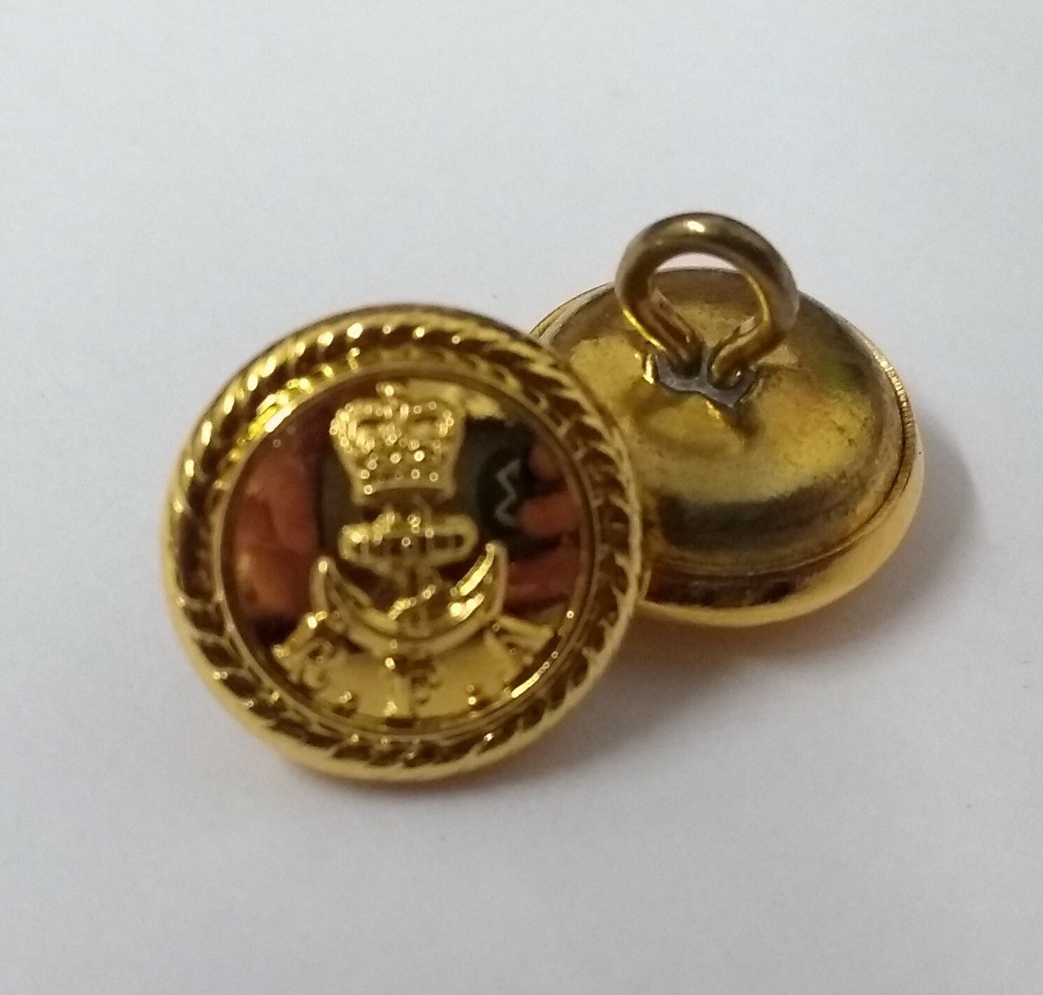 Genuine British Navy Issue RFA Royal Fleet Auxiliary Gilt Dress Buttons ASBT93