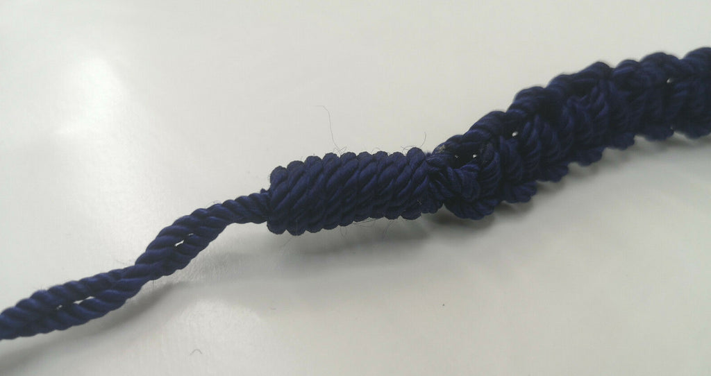 Lanyard Royal Blue Macramé style 3 ply Ceremonial
