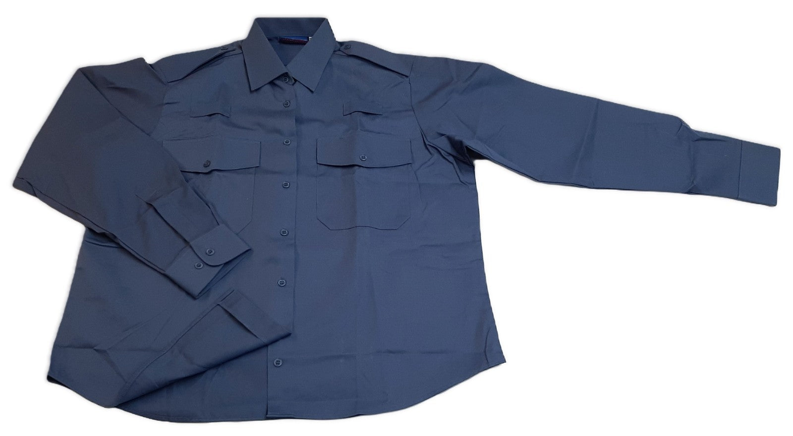 Woman's Working Shirt With Radio Loops Blue Grey & Ladyies Shirt NEW