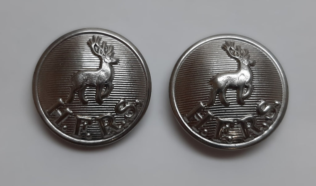 Hertfordshire Buttons Ring Back H F R S Obsolete Stag / Hart Insignia 38L 3 Pr