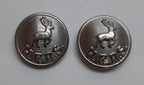 Hertfordshire Buttons Ring Back H F R S Obsolete Stag / Hart Insignia 38L 3 Pr