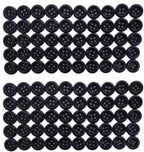 100 Vintage Buttons 4 Hole Shirt / Shank Anchors Pearlesque Dark Blue 11.4mm NOS