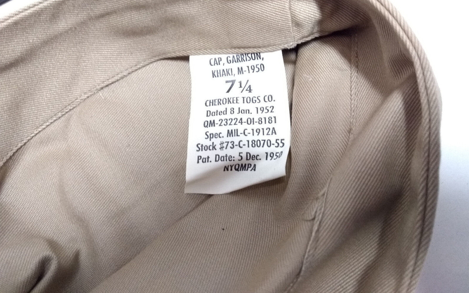 US Spec M 1950 Khaki / Beige Garrison Caps - All Sizes