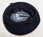 Army Green Bonnet Hobson Old Pattern 100% Wool Beret Cap Quilt Lined 60/61cm