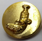 British Made Flat Blazer Brass Colour Buttons with Oman Sheathed Khanjar Symbol