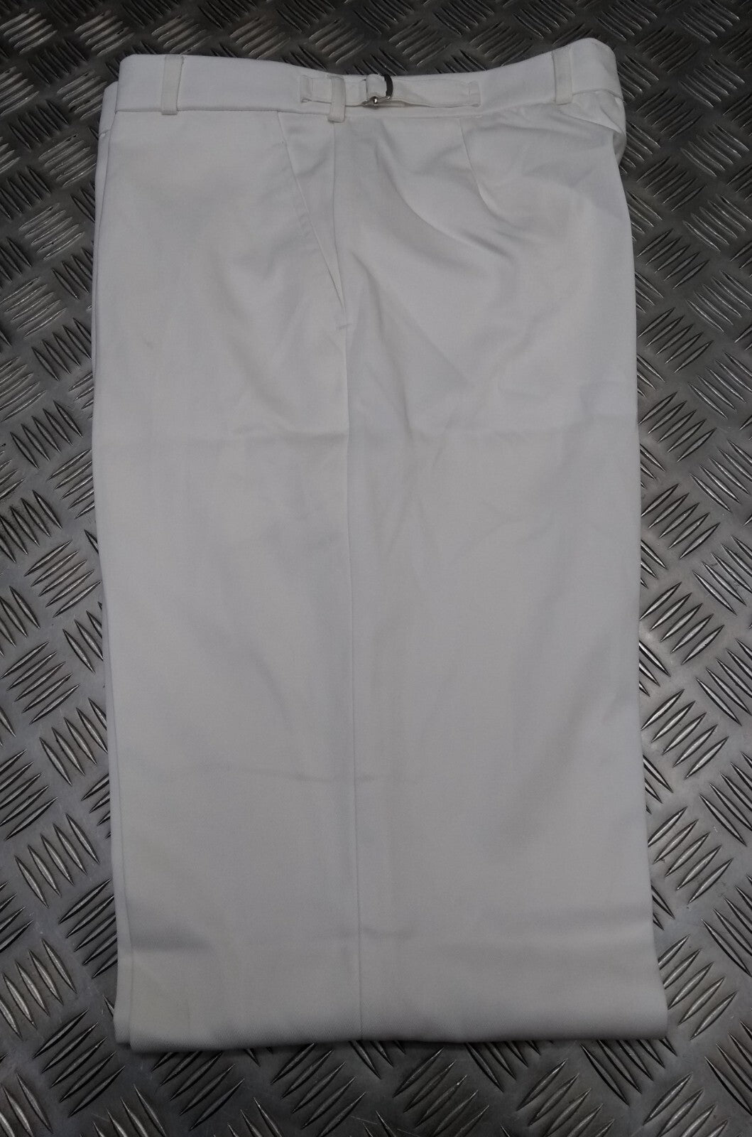 Royal Navy Trousers Class II C2 White Uniform Bell Bottomed Flares RN 104cm